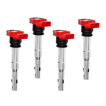 ECS tuning 強化イグニッションコイル 4本セット　ワーゲン／アウディ フォルクスワーゲン 新品 強化 イグニッションコイル 4本